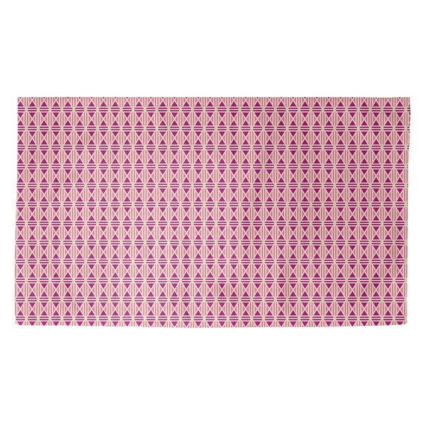 Katelyn Elizabeth Mauve Lined Diamonds Dobby Rug