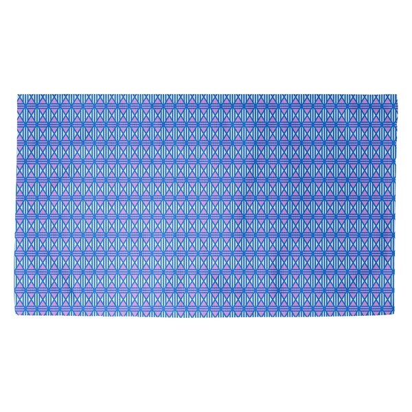 Katelyn Elizabeth Blue with Purple Lined Diamonds Dobby Rug
