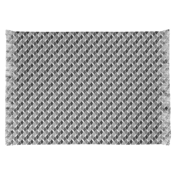 Katelyn Elizabeth Black Retro Diamonds Chenille Rug