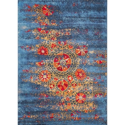 Liora Manne Marina Suzanie Indoor/Outdoor Rug Blue