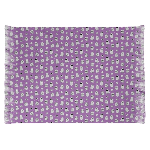 Katelyn Elizabeth Purple Ghost Pattern Chenille Rug