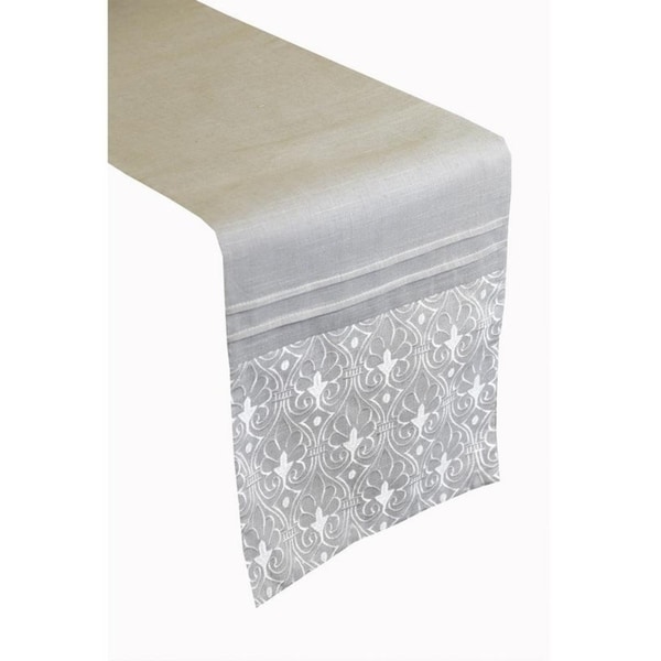 Arabesque Poly and Linen Table Runner