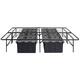LUCID Comfort Collection 10-inch Gel Memory Foam Mattress with Platform Bed Frame Set
