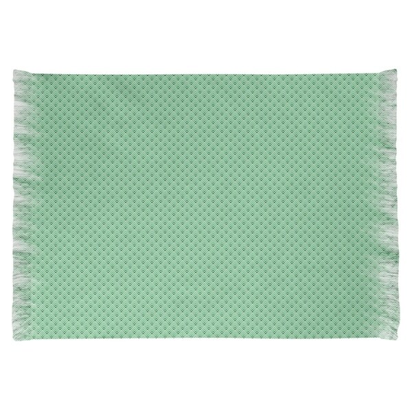 Katelyn Elizabeth Green Reverse Ombre Geometric Pattern Chenille Rug