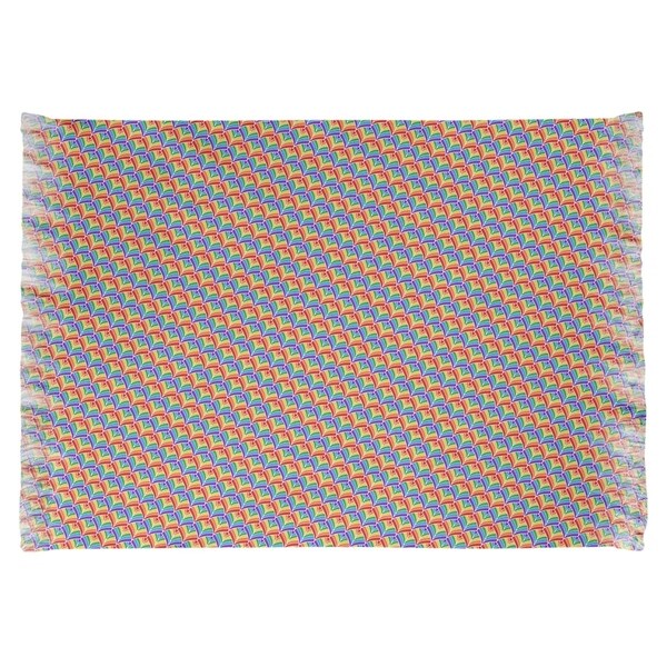 Katelyn Elizabeth Alternating Rainbow Scales Chenille Rug