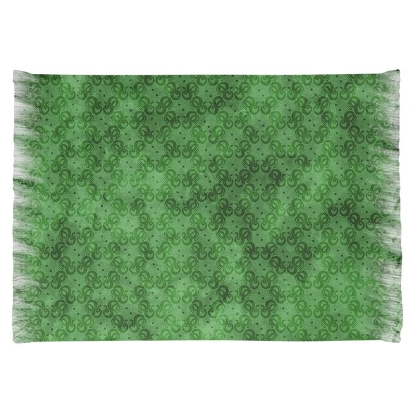 Katelyn Elizabeth Green Snakes Pattern Chenille Rug