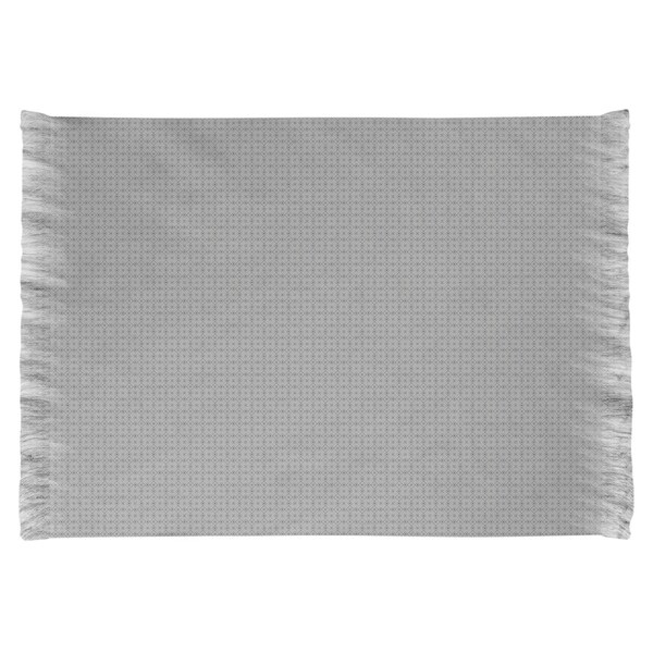 Katelyn Elizabeth Gray Doily Pattern Chenille Rug