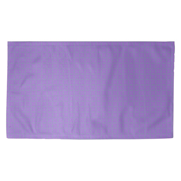 Katelyn Elizabeth Purple with Green Doily Pattern Dobby Rug