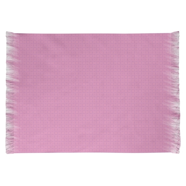 Katelyn Elizabeth Pink with Purple Doily Pattern Chenille Rug