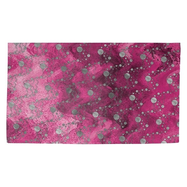 Katelyn Elizabeth Pink Planets & Stars Dobby Rug