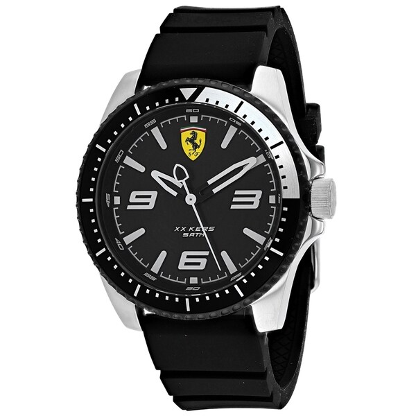 Ferrari Men's 830464 'XX Kers' Black Silicone Watch