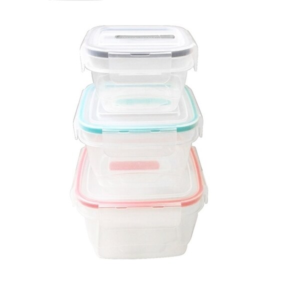 square plastic storage boxes with lids