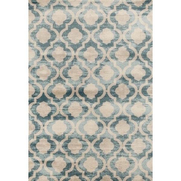 1672 Blue 5 x 7 Area Rug - 5'2" x 7'2"