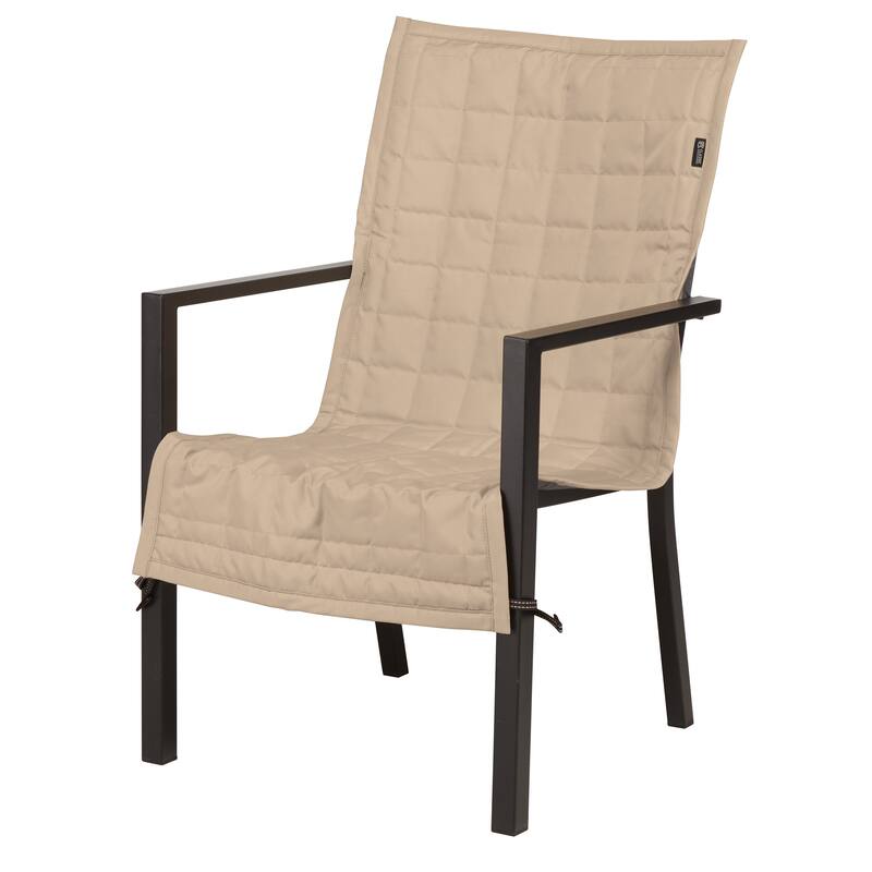 Classic Accessories Montlake Water-Resistant 45 Inch Patio Chair Slipcover, Heather Fern