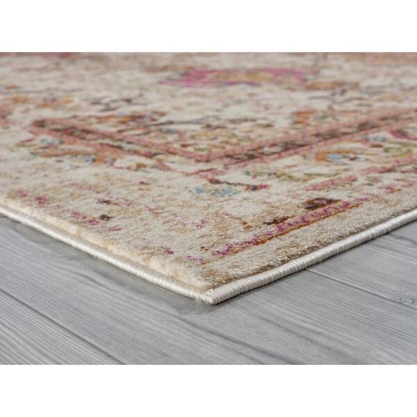 Shop 1509 Modern Bohemian Multi Colored Distress Styled 8x10 Area Rug Ivory 7 10 X 10 Overstock 27322250