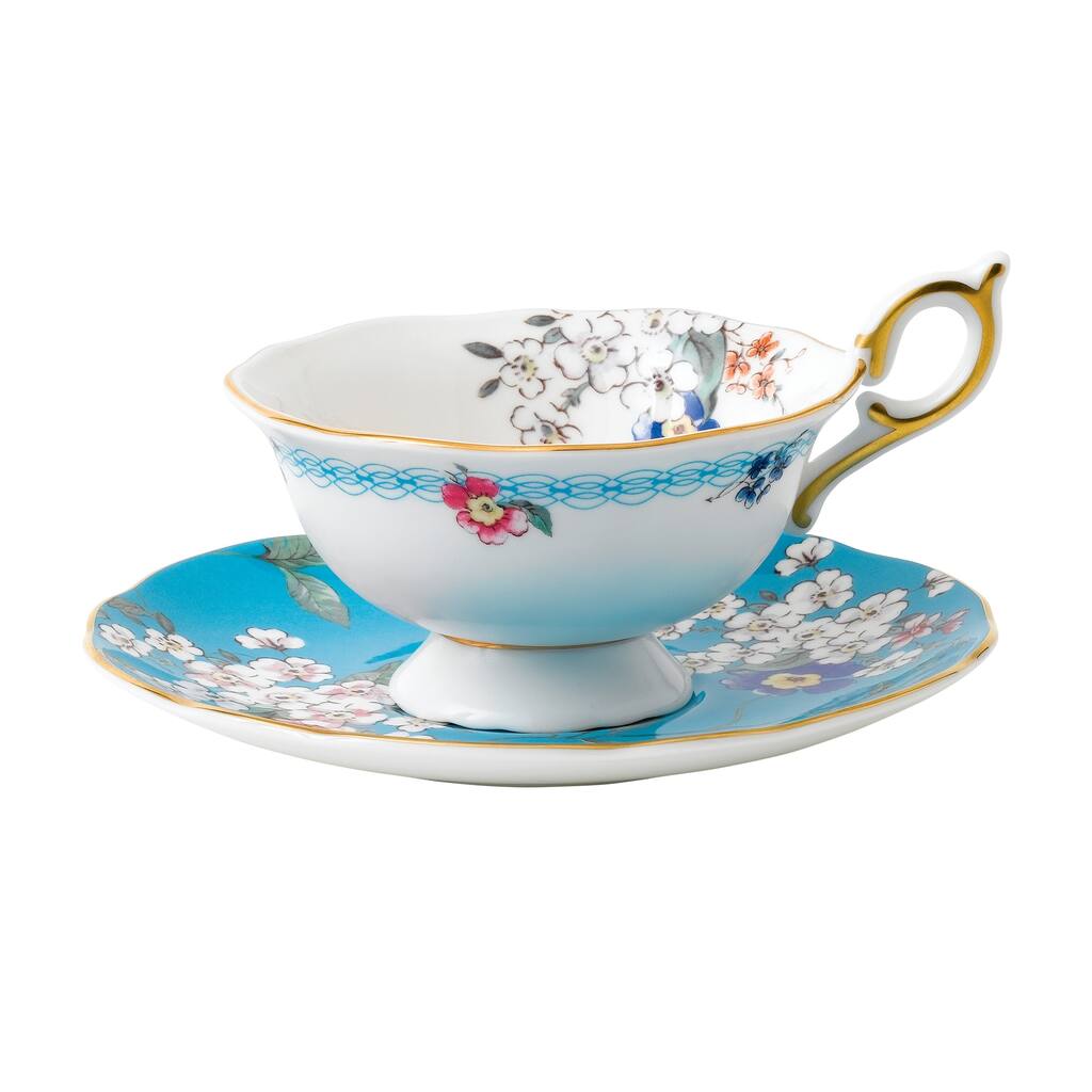 Wedgwood Wonderlust Apple Blossom Teacup and Saucer Set