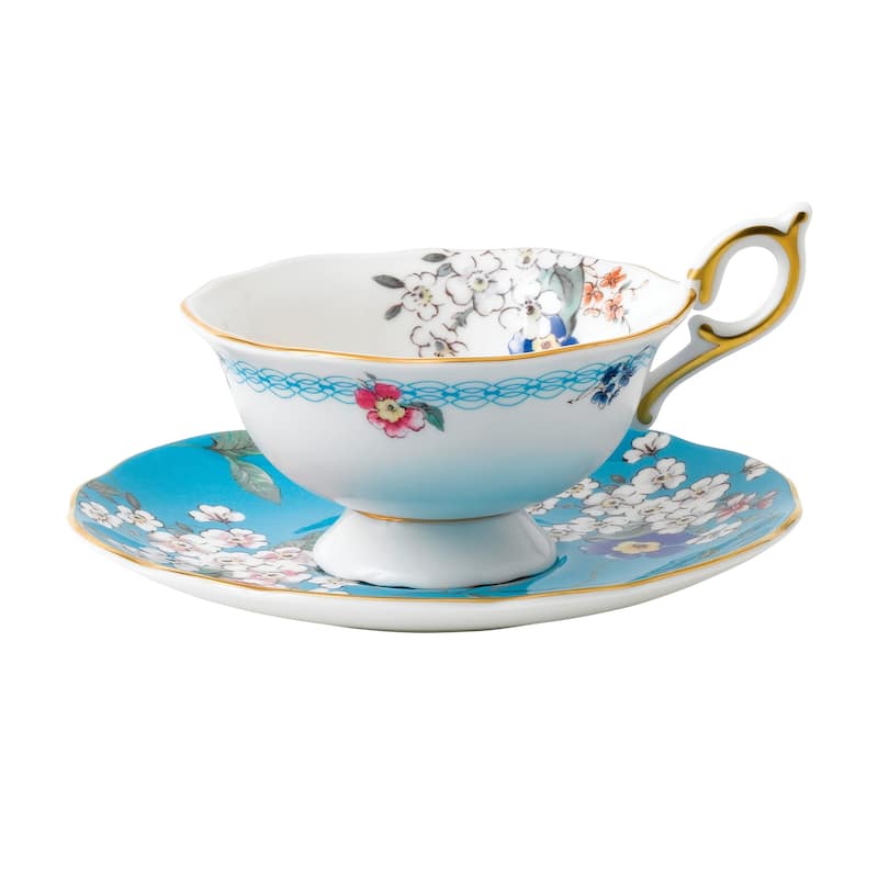 Wedgwood Wonderlust Apple Blossom Teacup and Saucer Set