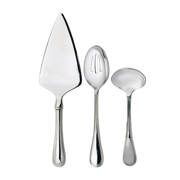 Grosgrain 3-piece Metal Serving Set
