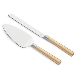 Vera Wang With Love Gold Metal Cake Knife and Server Set