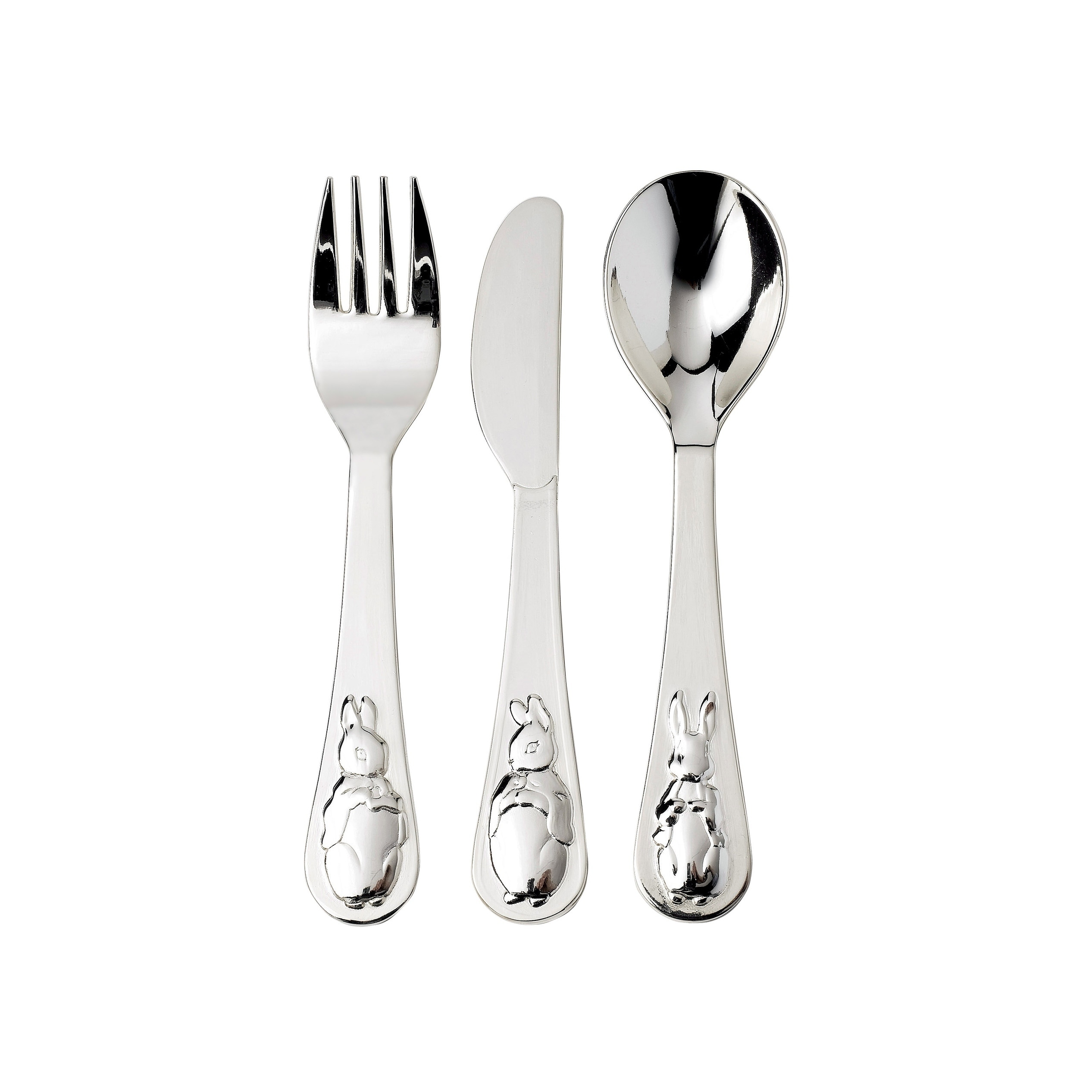 Gift Stainless PETER RABBIT Baby/child/toddler SPOON Silverware With  Plastic Handle Nice Condition 