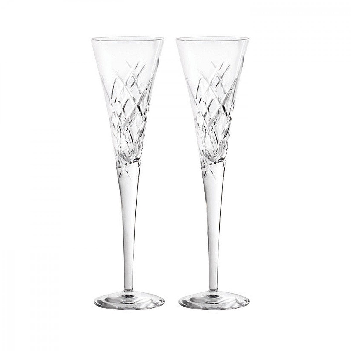 Duchesse Encore Clear Crystal Toasting Flutes (Set of 2) Clear | eBay