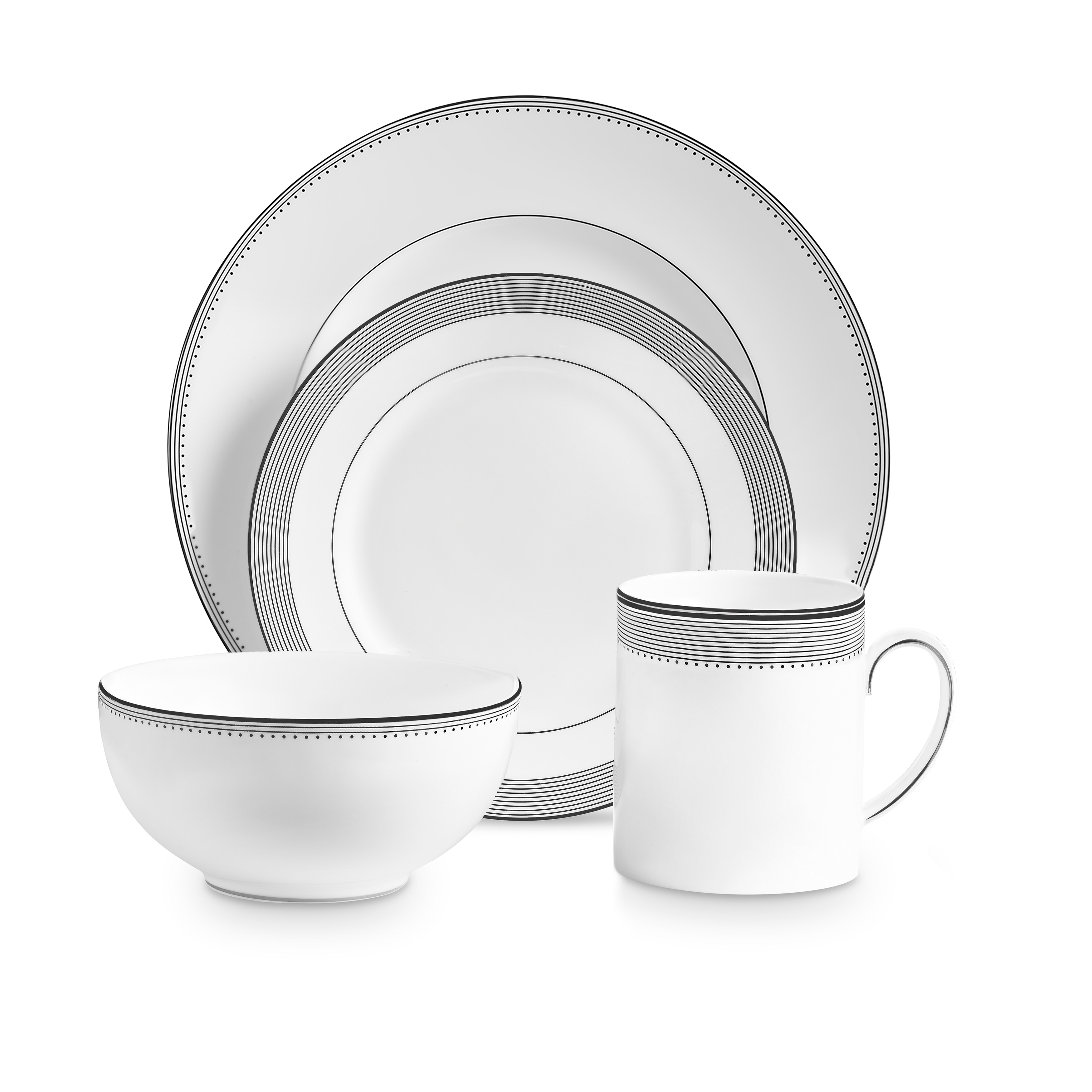 Vera Wang Wedgwood Grosgrain 5-Piece Place Setting, Service for by Wedgwood - 3