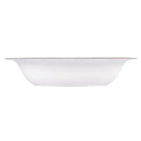 Vera Wang Lace Gold 9.75-inch Fine Bone China Oval Open Vegetable Bowl