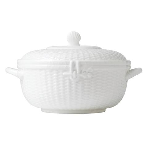 Wedgwood Nantucket Basket Fine Bone China Covered Vegetable Bowl