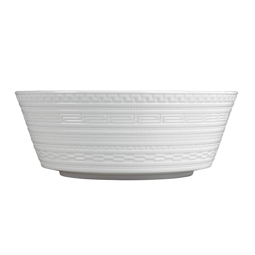 Wedgwood White Glaze 8-inch Intaglio Fine Bone China Medium Serving Bowl