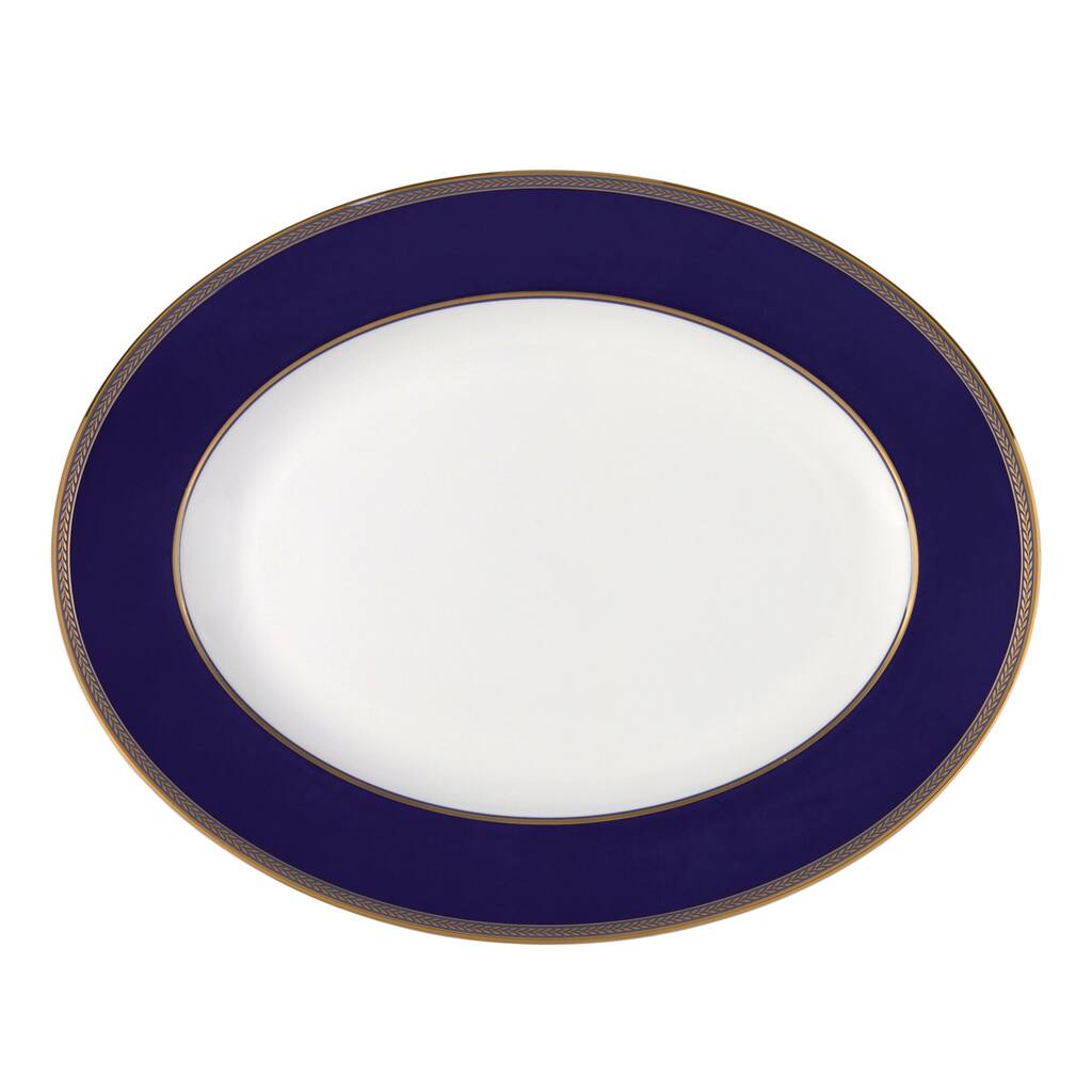 Wedgwood Renaissance Gold 13.75-inch Fine Bone China Oval Platter