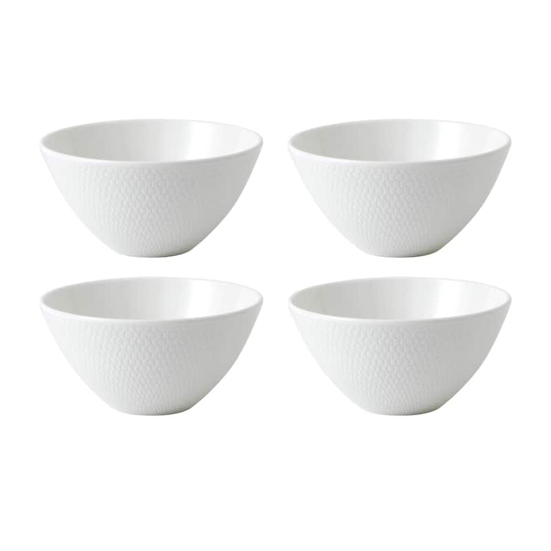 Wedgwood Gio White 4.7-inch Fine Bone China Dip Bowls (set Of 4) - Bed 