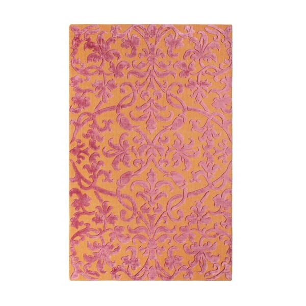 Charlotte Jacquard Handmade Bittersweet Area Rug - 8' x 10'