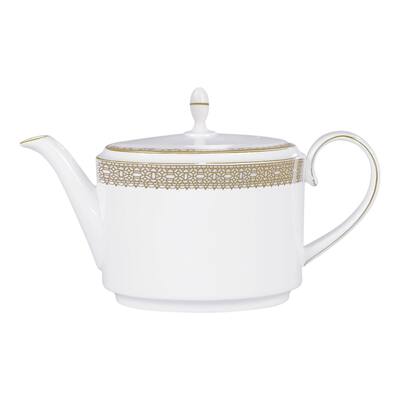 Vera Lace Gold 1.4-ltr Fine Bone China Teapot