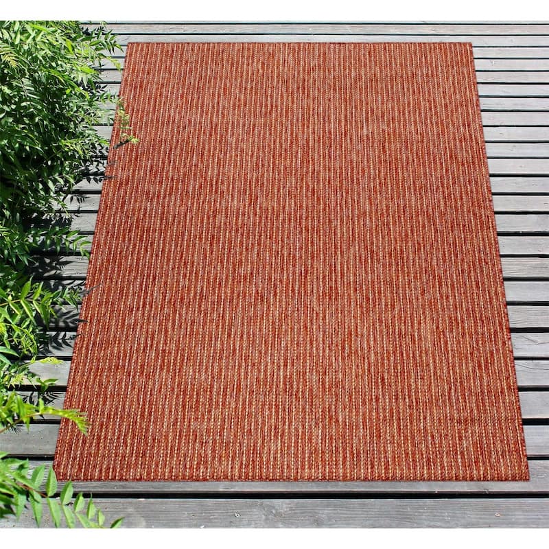 Liora Manne Carmel Textured Striped Indoor/ Outdoor Area Rug