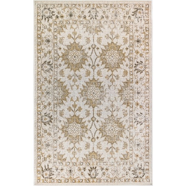 Liora Manne Vintage Floral Indoor/Outdoor Rug Sand