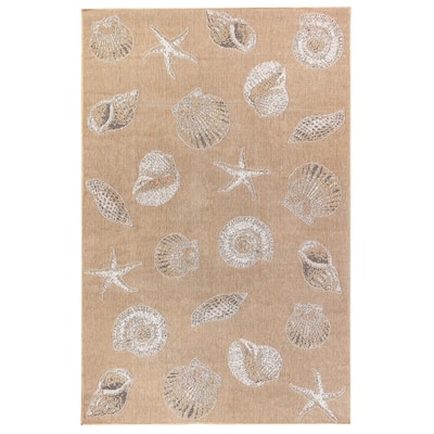 Liora Manne Carmel Shells Casual Indoor/ Outdoor Flat Area Rug