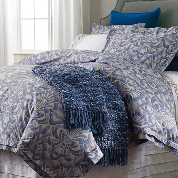 Shop Willow Slate Blue Duvet Cover King Ships To Canada