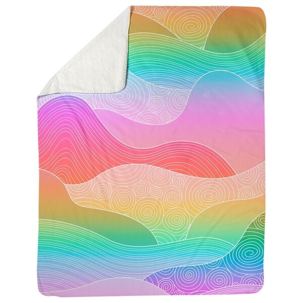 pastel rainbow blanket