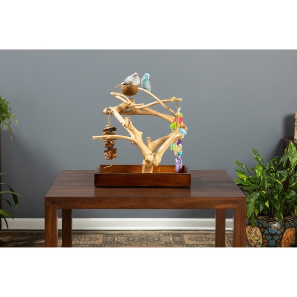 Prevue Pet Products Coffeawood Java Tree Minis Small Table Top Playstand Model On Sale Overstock