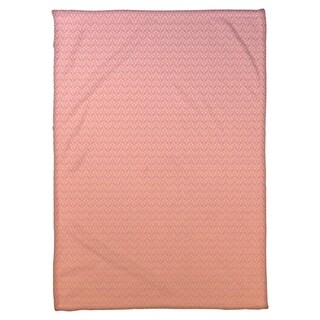 Katelyn Elizabeth Pink & Yellow Ombre Art Deco Fleece Blanket - Artic