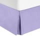 preview thumbnail 18 of 39, Nestl Luxury Pleated Full Size 14 inch Drop Bed Skirt Lavender
