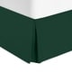 preview thumbnail 16 of 39, Nestl Luxury Pleated Full Size 14 inch Drop Bed Skirt Hunter Green