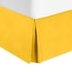 preview thumbnail 41 of 39, Nestl Luxury Pleated Full Size 14 inch Drop Bed Skirt Yellow
