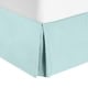 preview thumbnail 2 of 39, Nestl Luxury Pleated Full Size 14 inch Drop Bed Skirt Aqua