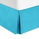 preview thumbnail 3 of 39, Nestl Luxury Pleated Full Size 14 inch Drop Bed Skirt Beach Blue