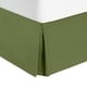 preview thumbnail 8 of 39, Nestl Luxury Pleated Full Size 14 inch Drop Bed Skirt Calla Green