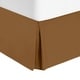 preview thumbnail 28 of 39, Nestl Luxury Pleated Full Size 14 inch Drop Bed Skirt Mocha