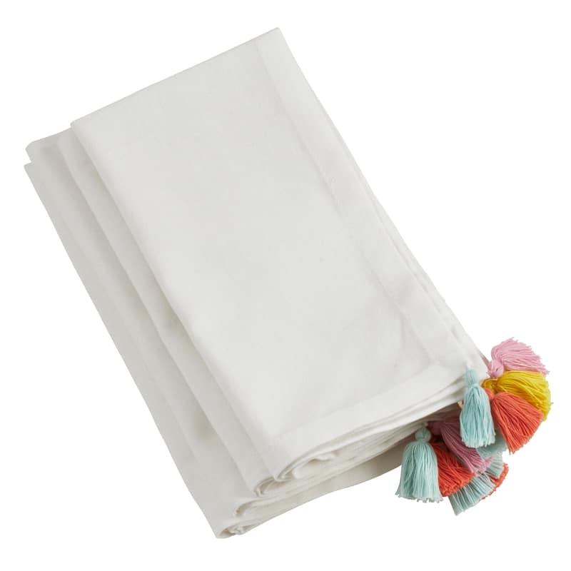 Colorburst Tassel Napkin (Set of 4)