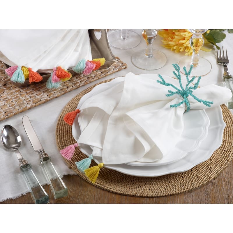 Colorburst Tassel Napkin (Set of 4)