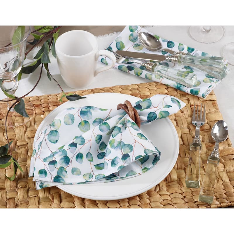 Eucalyptus Leaf Design Napkins (Set of 12)